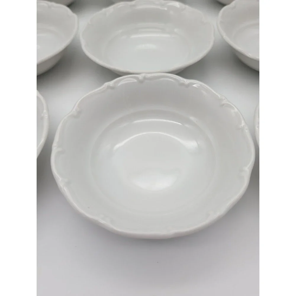 12 Sabina China Berry Dessert Bowls White 5